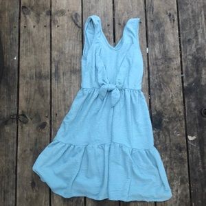 blue dress